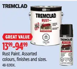 Canadian Tire Tremclad Rust Paint offer