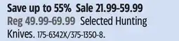 Canadian Tire Selected Hunting Knives offer