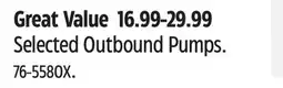 Canadian Tire Selected Outbound Pumps offer