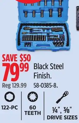 Canadian Tire Mastercraft Black Steel Finish offer