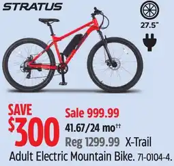 Canadian Tire Stratus X-Trail Adult Electric Mountain Bike offer