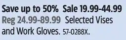 Canadian Tire Selected Vises and Work Gloves offer