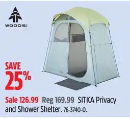 Canadian Tire SITKA Privacy and Shower Shelter offer
