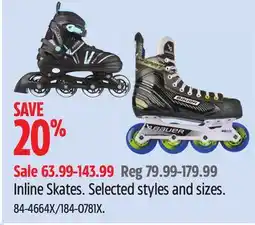 Canadian Tire Inline Skates offer