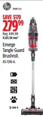 Canadian Tire Emerge Tangle Guard Brushroll offer