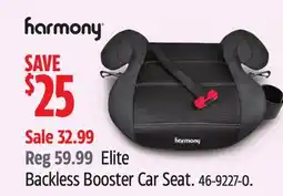 Canadian Tire Harmony Elite Backless Booster Car Seat offer