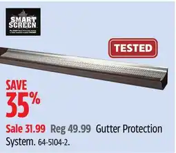 Canadian Tire Smart Screen Gutter Protection System offer
