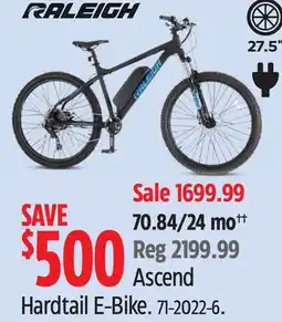 Canadian Tire Raleigh Ascend Hardtail E-Bike offer