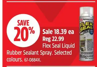 Canadian Tire Flex Seal Liquid Rubber Sealant Spray offer