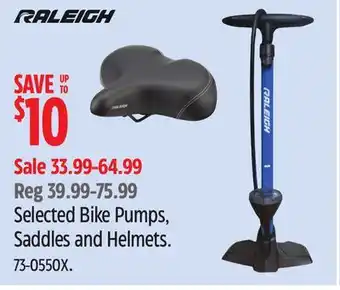Canadian Tire Selected Bike Pumps, Saddles and Helmets offer