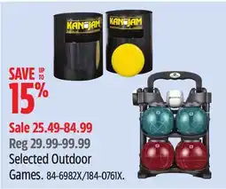 Canadian Tire Selected Outdoor Games offer