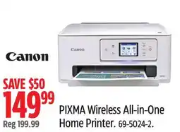 Canadian Tire Canon PIXMA Wireless All-in-One Home Printer offer