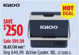 Canadian Tire Igloo Active Cooler, 18L offer
