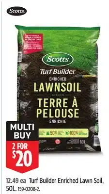 Canadian Tire Scotts Turf Builder Enriched Lawn Soil offer