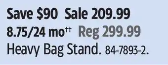 Canadian Tire Everlast Heavy Bag Stand offer