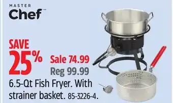 Canadian Tire Master Chef 6.5-Qt Fish Fryer offer
