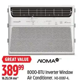 Canadian Tire NOMA 8000-BTU Inverter Window Air Conditioner offer