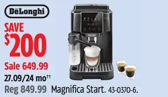 Canadian Tire Delonghi Magnifica Start offer
