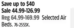 Canadian Tire Coleman Selected Air Beds offer