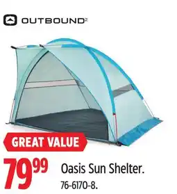 Canadian Tire Outbound Oasis Sun Shelter offer