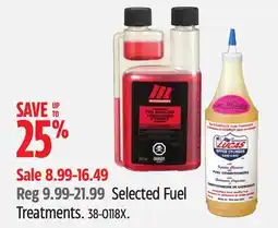 Canadian Tire Selected Fuel Treatments offer