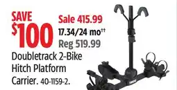 Canadian Tire Doubletrack 2-Bike Hitch Platform Carrier offer