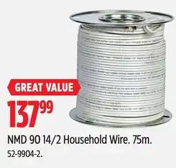 Canadian Tire NMD 90 14/2 Household Wire offer