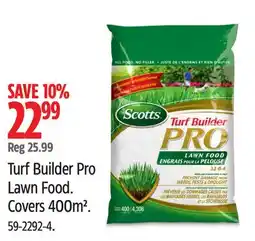 Canadian Tire Scotts Turf Builder Pro Lawn Food offer