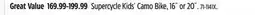 Canadian Tire Supercycle Kids' Camo Bike, 16˝ or 20˝ offer