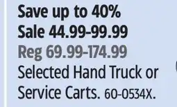 Canadian Tire Olympia Selected Hand Truck or Service Carts offer