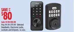 Canadian Tire Alfred Selected Deadbolts, Electronic Locks, Locksets and Gripsets offer