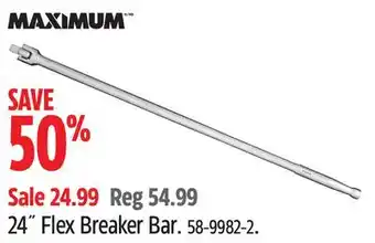 Canadian Tire Maximum 24˝ Flex Breaker Bar offer