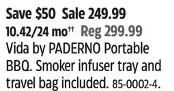 Canadian Tire Vida by PADERNO Portable BBQ offer