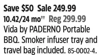 Canadian Tire Vida by PADERNO Portable BBQ offer