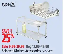 Canadian Tire Type-a Selected Kitchen Accessories offer