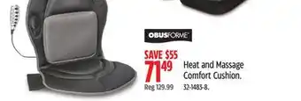 Canadian Tire Obusforme Heat and Massage Comfort Cushion offer