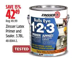 Canadian Tire Zinsser Latex Primer and Sealer offer