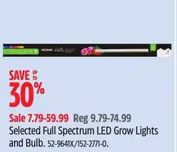 Canadian Tire NOMA Selected Full Spectrum LED Grow Lights and Bulb offer