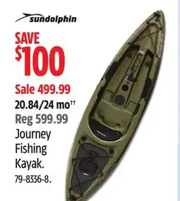 Canadian Tire Journey Fishing Kayak offer