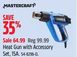 Canadian Tire Mastercraft Heat Gun with Accessory Set, 15A offer
