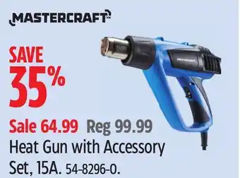 Canadian Tire Mastercraft Heat Gun with Accessory Set, 15A offer