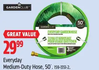 Canadian Tire Garden Club Everyday Medium-Duty Hose, 50´ offer
