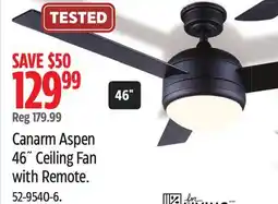 Canadian Tire Canarm Aspen 46˝ Ceiling Fan with Remote offer