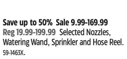 Canadian Tire Yardworks Selected Nozzles, Watering Wand, Sprinkler and Hose Reel offer