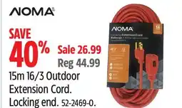 Canadian Tire Noma 15m 16/3 Outdoor Extension Cord offer