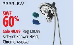 Canadian Tire Peerless Sidekick Shower Head, Chrome offer