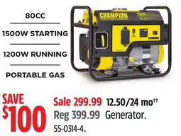 Canadian Tire Champion Generator offer