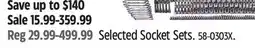Canadian Tire Maximum Selected Socket Sets offer