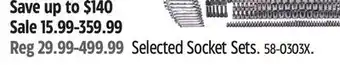 Canadian Tire Maximum Selected Socket Sets offer