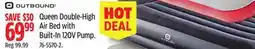 Canadian Tire outbound Queen Double-High Air Bed with Built-In 120V Pump offer